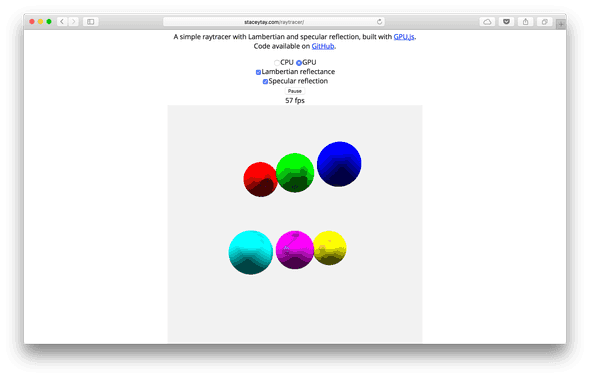raytracer screenshot